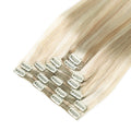 Clip In Hair Extensions 24" #51/60 Champagne  Platinum Blonde Mix