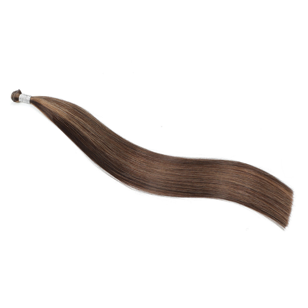 Genius Weft Hair Extensions #2c/10 Chocolate and Caramel Highlights