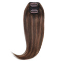 Clip In Volumiser Bangs Layers  12" #2/10 Dark Brown Caramel Mix