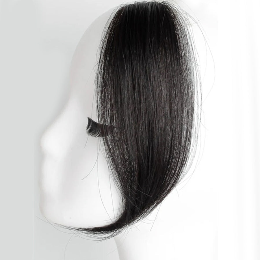 Clip In Volumiser Bangs Layers  12" #2/10 Dark Brown Caramel Mix