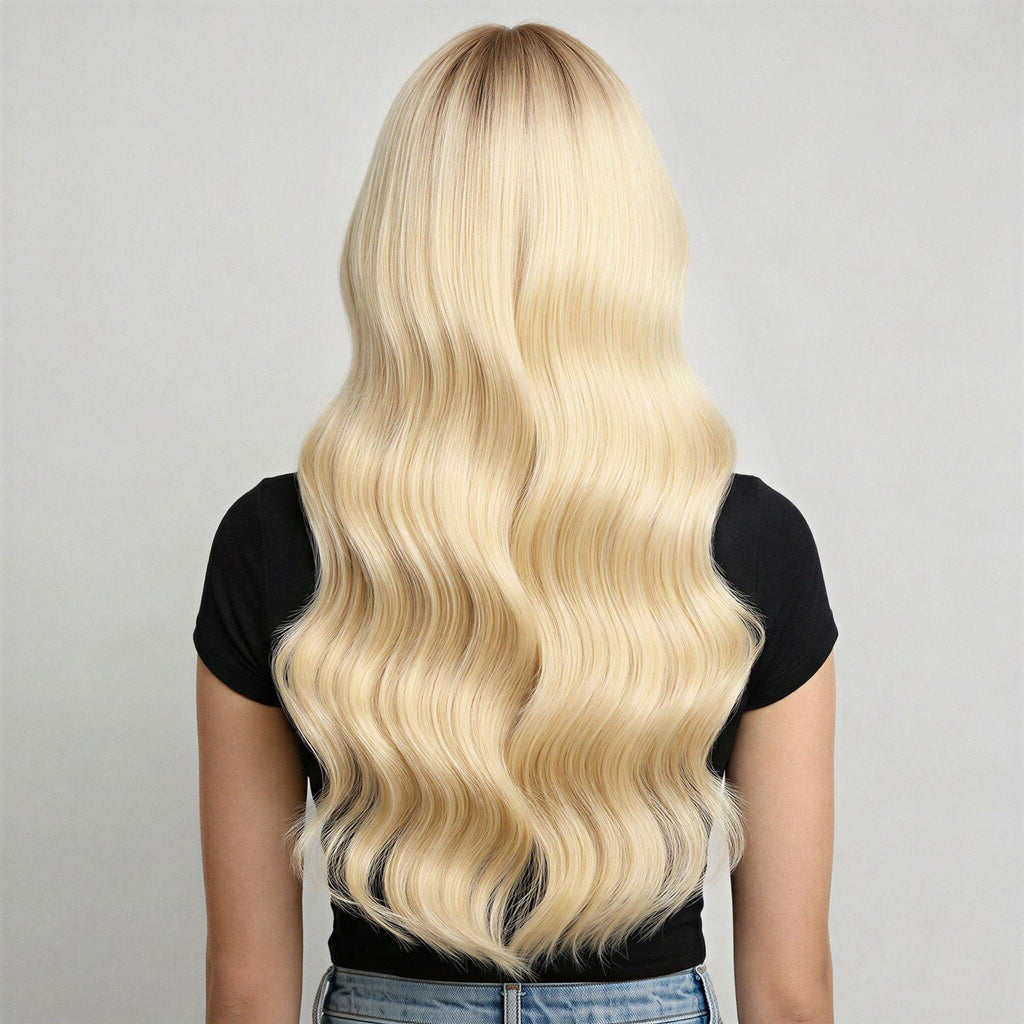 Genius Weft Hair Extensions #60 Platinum Blonde
