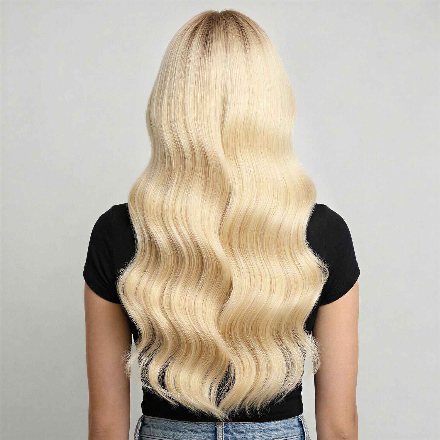 Genius Weft Hair Extensions #60 Platinum Blonde