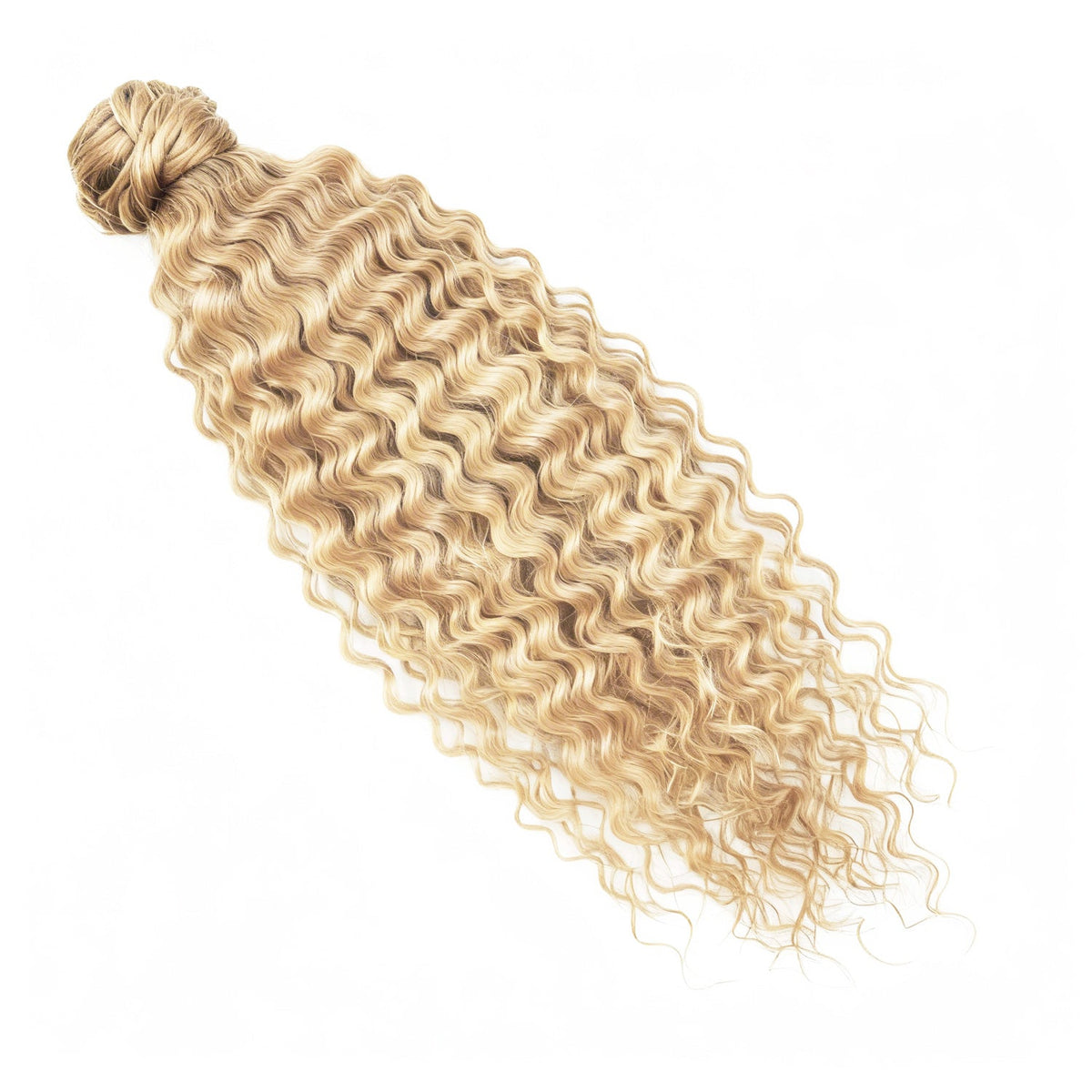 Curly Ponytail Human Hair Extensions #51 Champagne Blonde