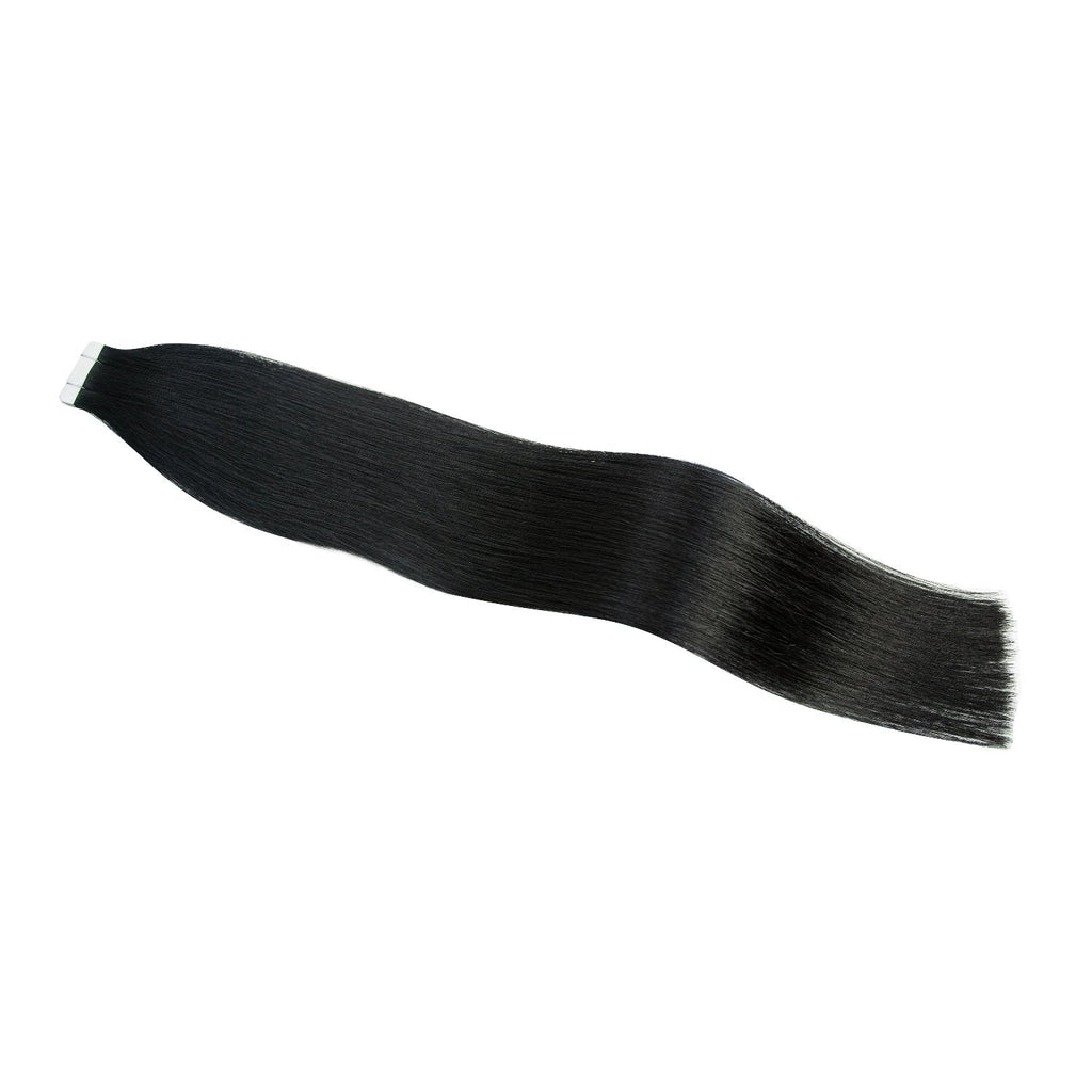 Russian Tape Hair Extensions #1 Jet Black  Virgin