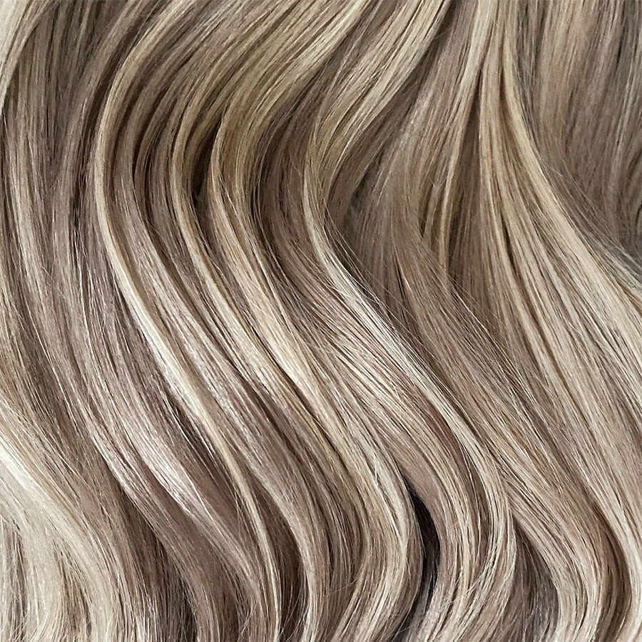 Clip In Hair Extensions #17/17/1001 Cool Beige Blonde Balayage 13"