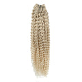 Weft Curly Hair Extensions 3C #60a Cool Platinum Blonde