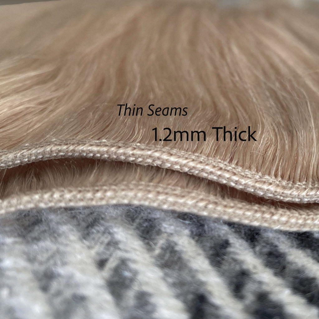 Weft Hair Extensions  #8/22 Cinnamon Brown & Sandy Blonde Mix